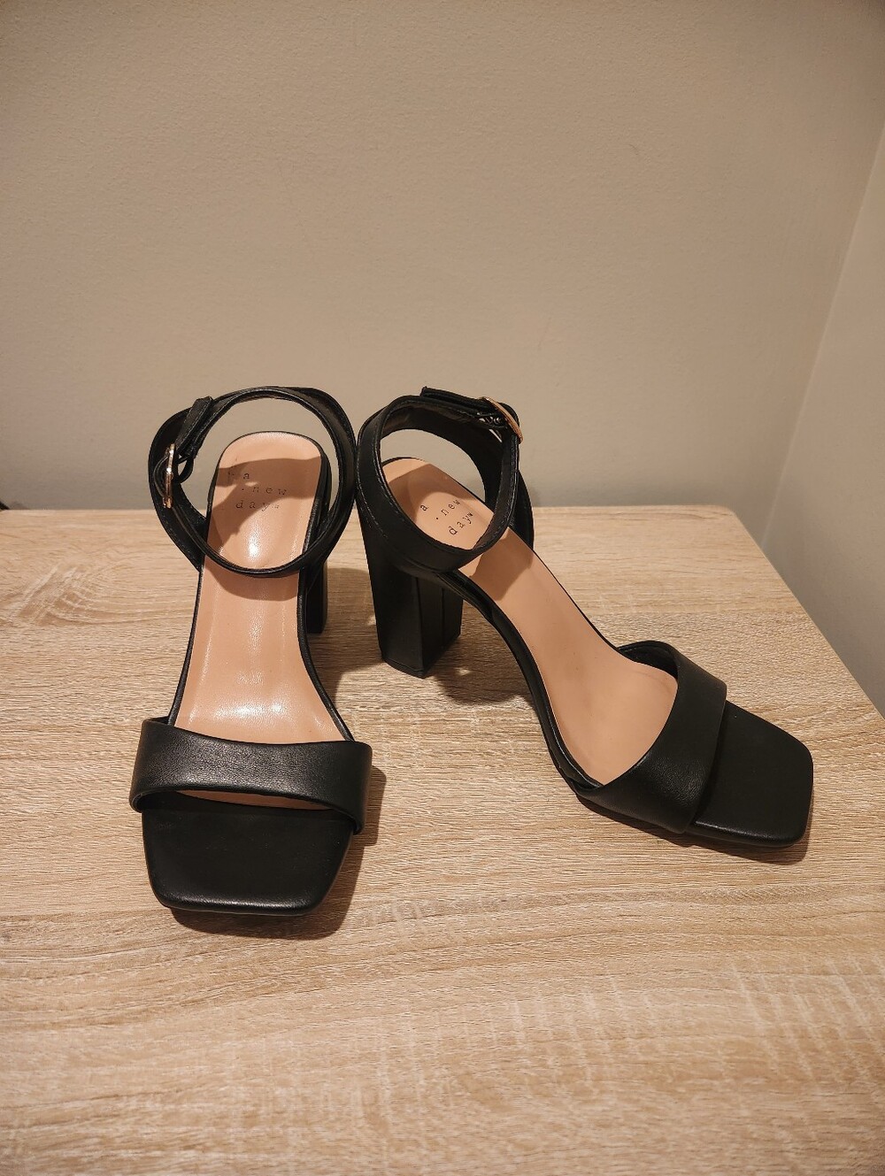 A New Day Black Heels Size 6.5